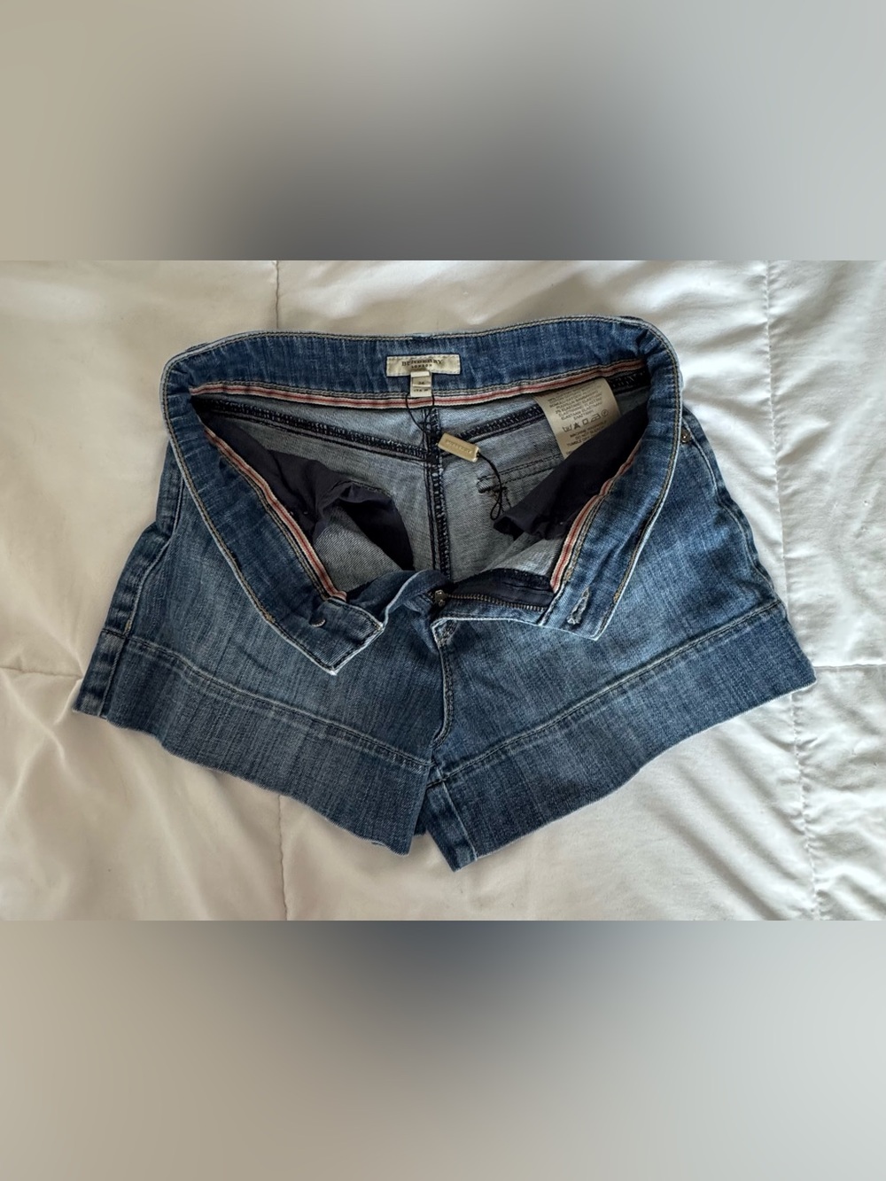 Burberry Dark Blue Denim Women's Shorts - Picture 7 of 12